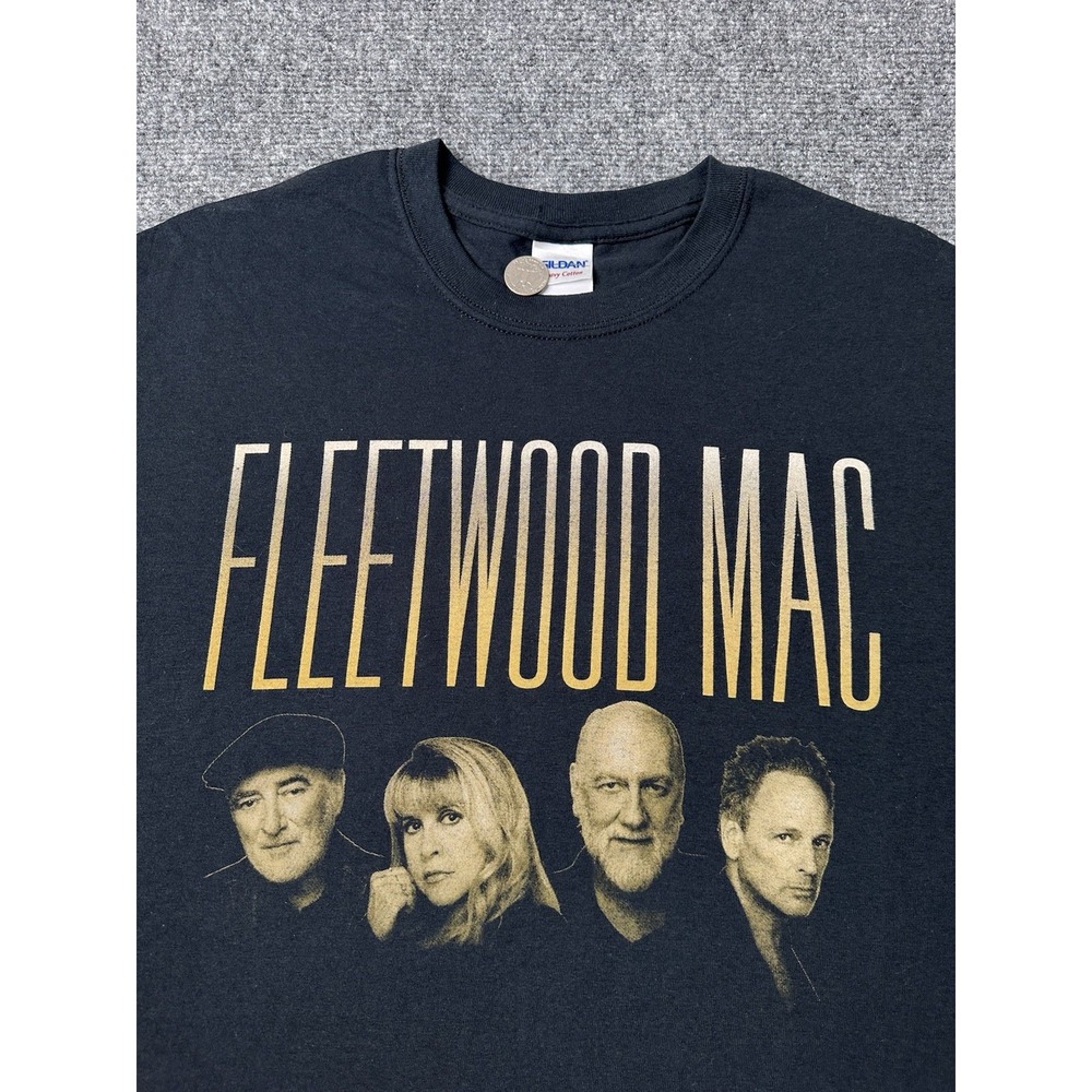 Mens Music Fleetwood Mac Black Live 2013 Tour Tee Shirt, Size US L - Picture 3 of 6